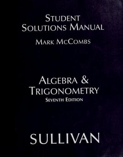 Tapa de Student solutions manual
