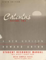 Tapa de Student resource manual