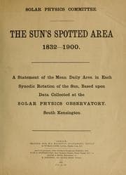 Tapa de Sun's spotted area, 1832-1900