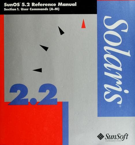 Tapa de SunOS 5.2 reference manual