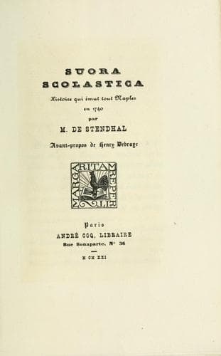 Tapa de Suora Scolastica
