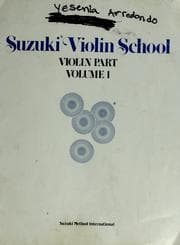Tapa de Suzuki violin school