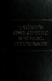 Tapa de Taber's Cyclopedic Medical Dictionary