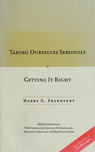 Tapa de Taking ourselves seriously & Getting it right