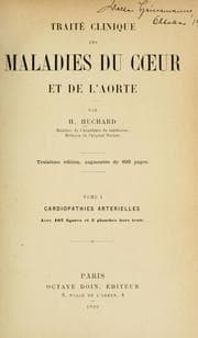 Tapa de Traité clinique des maladies du coeur et de l'aorte