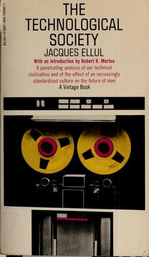 Tapa de The technological society