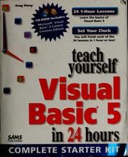 Tapa de Teach yourself Visual Basic 5 in 24 hours