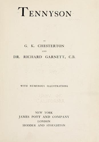 Tapa de Tennyson