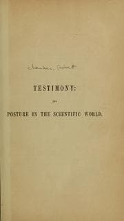 Tapa de Testimony: its posture in the scientific world