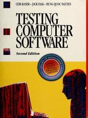 Tapa de Testing computer software
