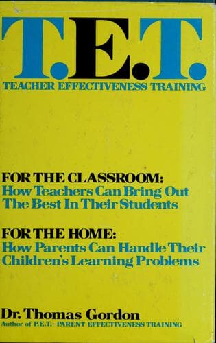 Tapa de T.E.T., teacher effectiveness training
