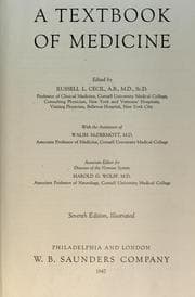 Tapa de A textbook of medicine