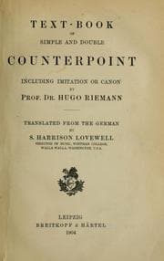 Tapa de Text-book of simple and double counterpoint including imitation or canon