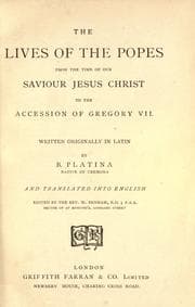 Tapa de The lives of the popes from the time of our Saviour Jesus Christ to the accession of Gregory VII