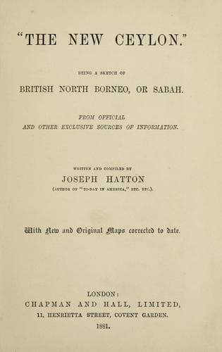 Tapa de "The new Ceylon."