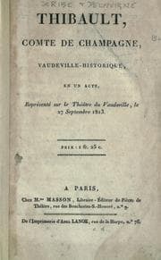 Tapa de Thibault, comte de Champagne