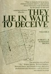Tapa de They lie in wait to deceive