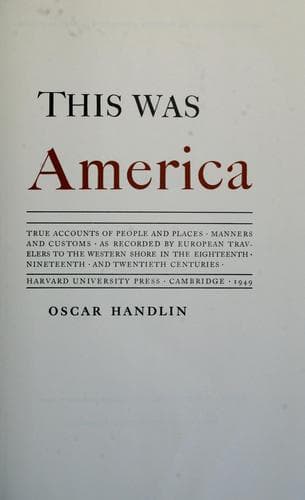 Tapa de This was America