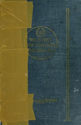 Tapa de Thin paper Webster's new collegiate dictionary