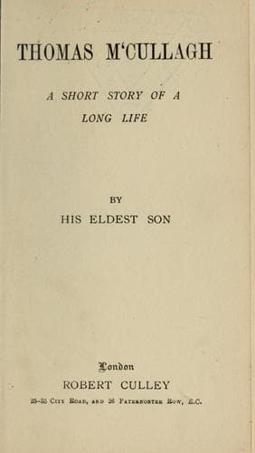 Tapa de Thomas M'Cullagh