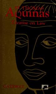 Tapa de Treatise on law (Summa theologica, questions 90-97)