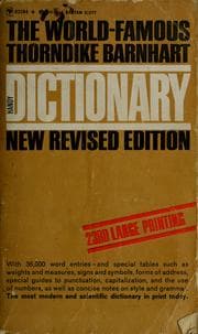 Tapa de The Thorndike-Barnhart handy pocket dictionary