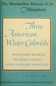 Tapa de Three American water-colorists