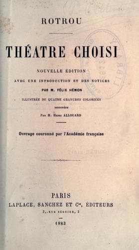 Tapa de Théâtre choisi