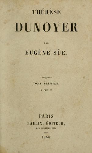 Tapa de Thérèse Dunoyer.