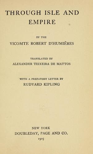 Tapa de Through isle and empire