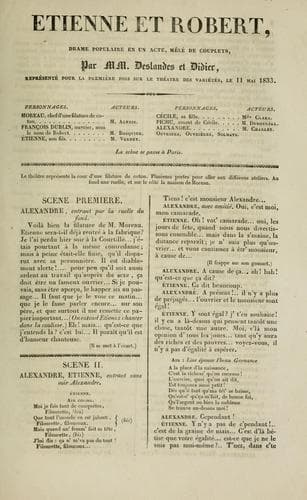 Tapa de Étienne et Robert