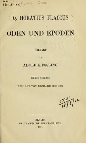 Tapa de Oden und Epoden