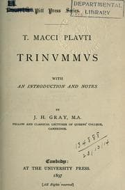 Tapa de T. Macci Plavti Trinvmmvs