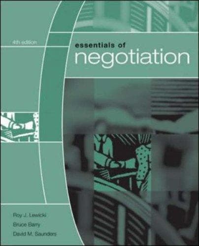 Tapa de Essentials of Negotiation