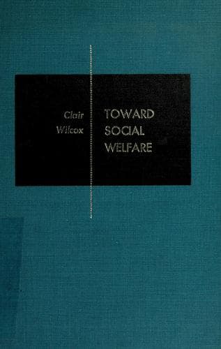 Tapa de Toward social welfare