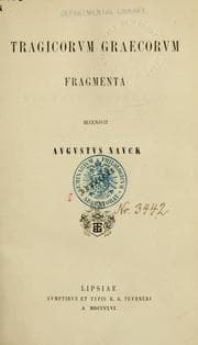 Tapa de Tragicorum graecorum fragmenta