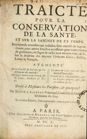 Tapa de Traicté povr la conservation de la santé