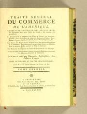 Tapa de Traité général du commerce de l'Amérique
