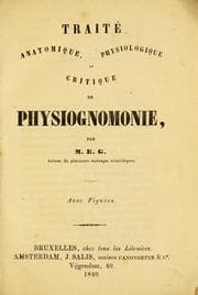 Tapa de Traité anatomique, physiologique et critique de physiognomie