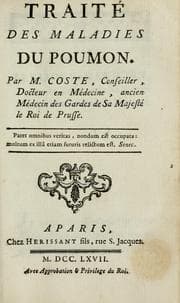 Tapa de Traité des maladies du poumon