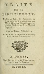 Tapa de Traité de la peripneumonie