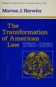 Tapa de The transformation of American law, 1780-1860