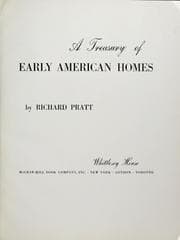 Tapa de A treasury of early American homes