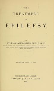 Tapa de The treatment of epilepsy