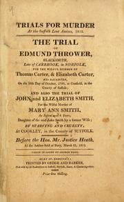 Tapa de The trial of Edmund Thrower
