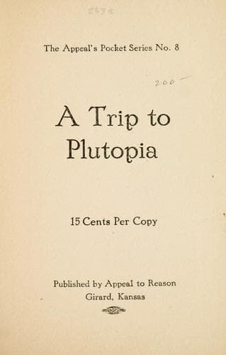 Tapa de A trip to Plutopia