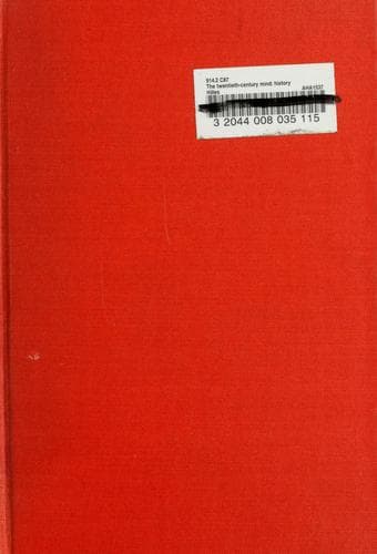 Tapa de The twentieth-century mind