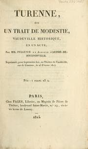 Tapa de Turenne, ou, Un trait de modestie