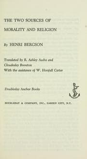 Tapa de The two sources of morality and religion