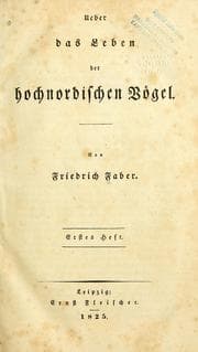 Tapa de Ueber das Leben der hochnordischen Vögel